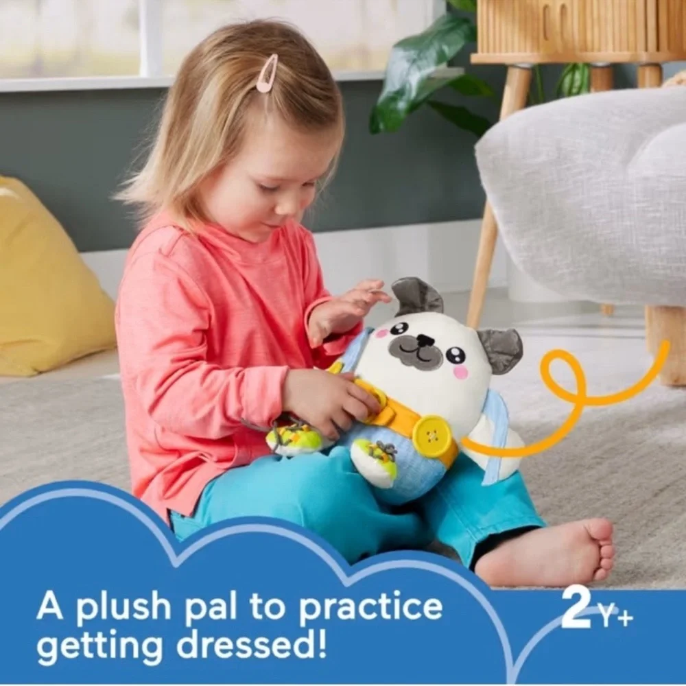 Fisher-Price Fp Pets Learn-To-Dress Pup Preschool Fine Motor Toy For Ages 2+ NEW